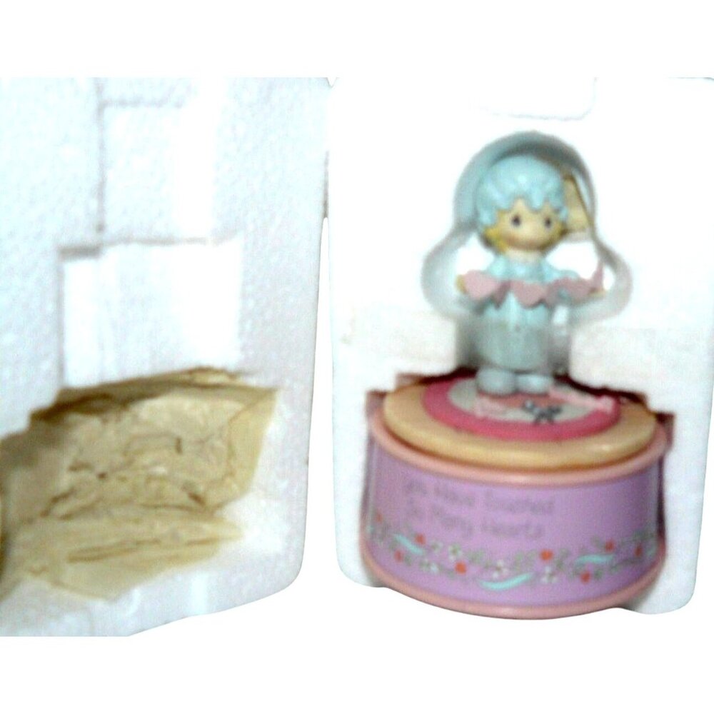 Precious Moments Mini Musical Figurine "Love Makes the World Go 'Round" Vintage